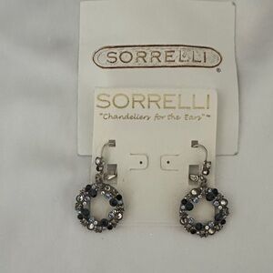 Sorrelli Silver and Blue Crystal Earrings